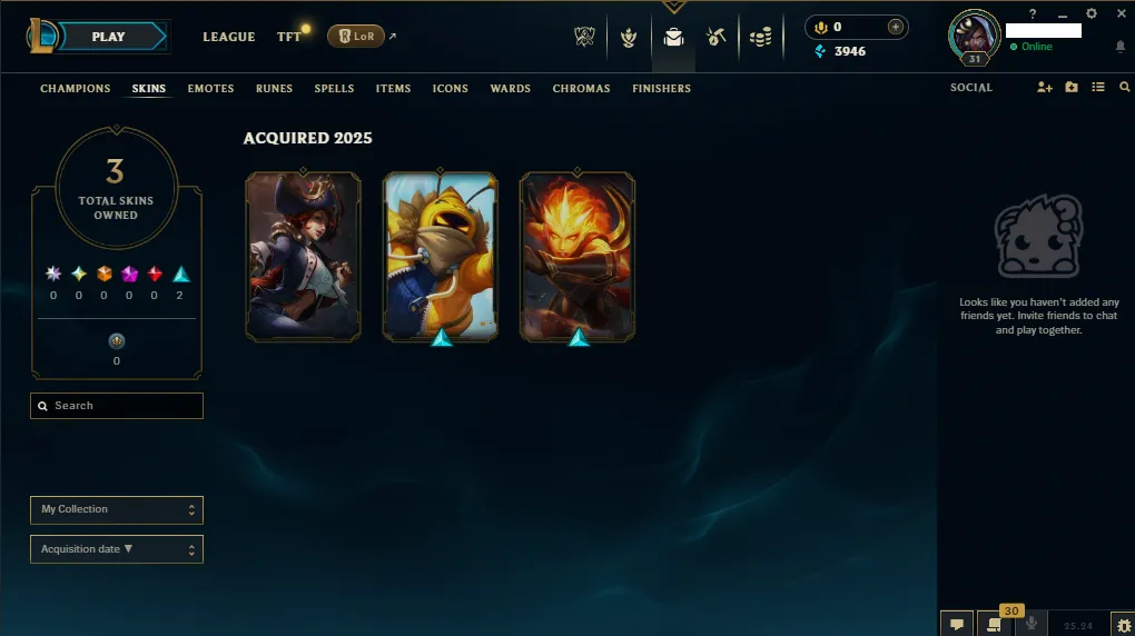 🌎EUW 🏆Silver 3⭐❄️+3K 🔥3 Skins 🏆36 Champions ✅️Unverified Email🚀instant delivery